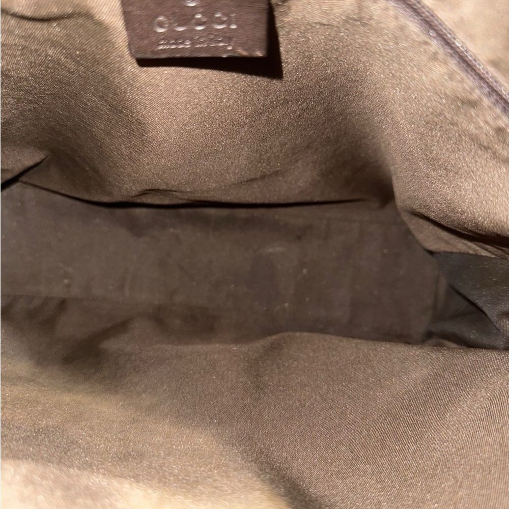 Gucci Beige and Black Monogram Jackie piston lock Shoulder Bag - Picture 3 of 12